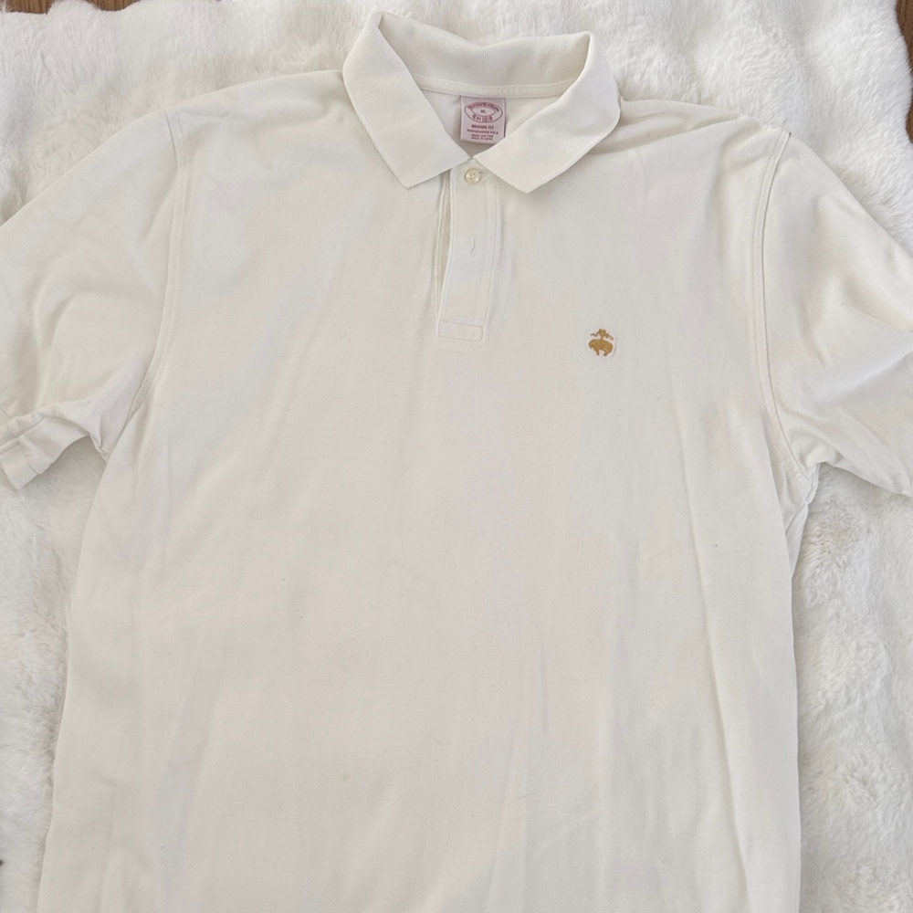 Brooks Brother’s Classic White Polo Shirt